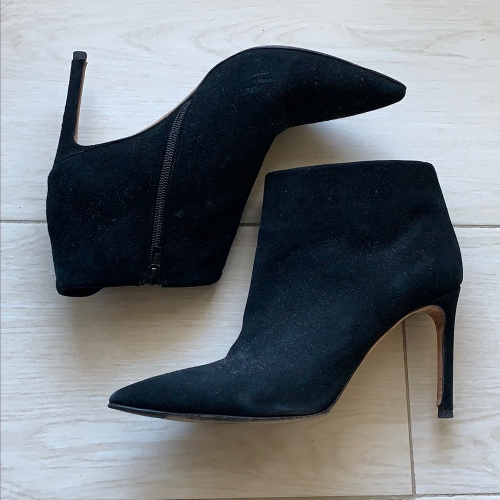 Vince suede heeled booties